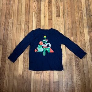 Old Navy 4T Construction Truck Christmas Top